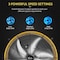 Simple Deluxe Drum Fan, 24 in Blade Dia, 30 in H x 30 in L x 10 in W, Steel, White HIFANXDRUM24 - alternate 2